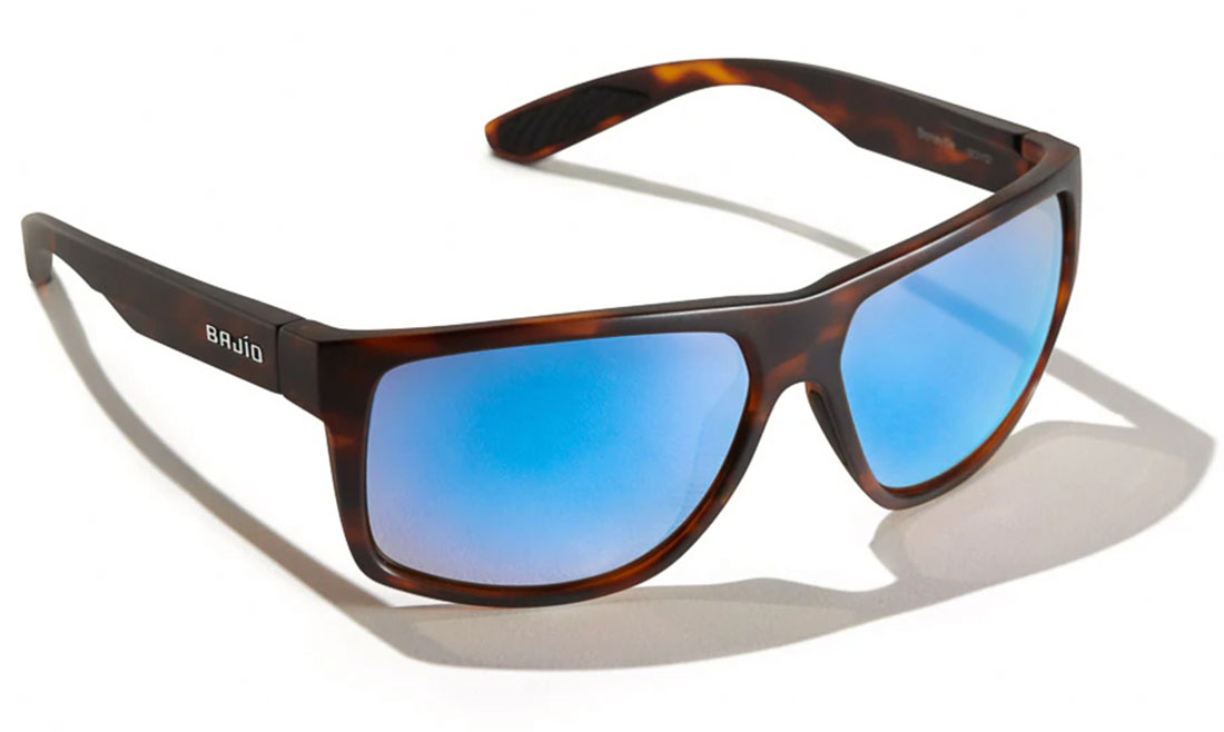 Bajio Polarized Glasses Boneville - Dark Tort Matte (Blue Mirror PC)