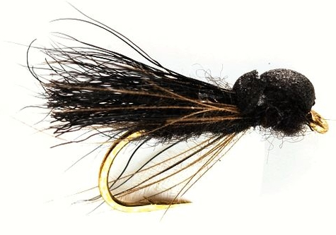 P-29057_Fulling_Mill_Balloon_Caddis_Black_ Fulling Mill Balloon Caddis Black #12 Dry Fly