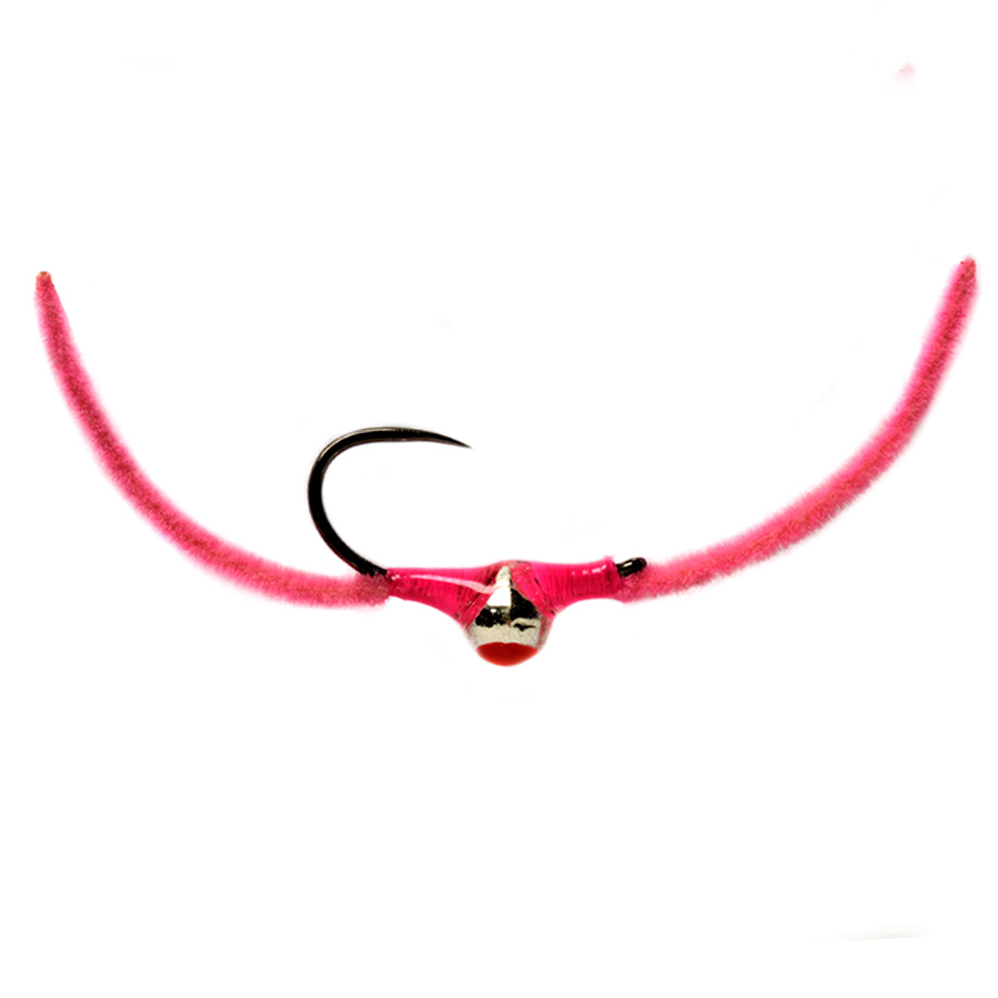 P-24189_Fulling_Mill_Nymphe_Croston-s_Chenille_Worm_Soft_Pink_Barbless Bindebeispiel