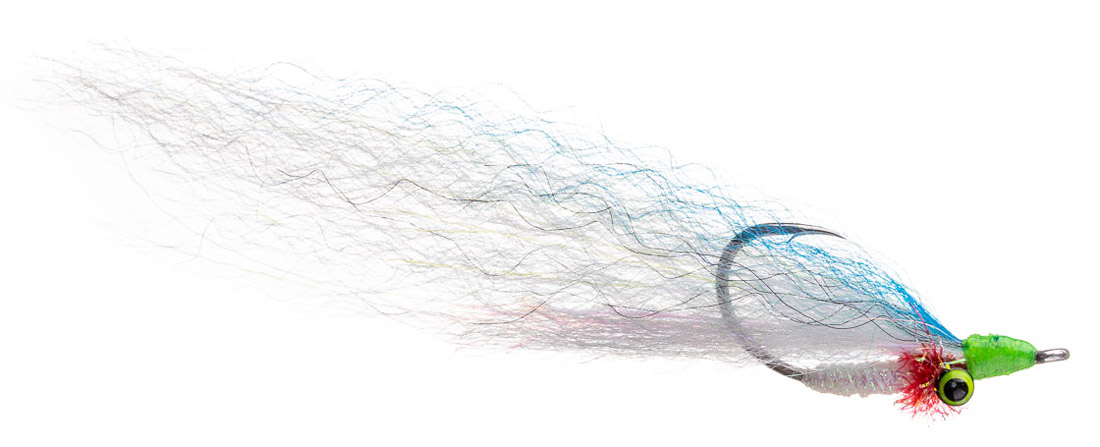 Fishient H2O Salzwasserfliege - Mega Deep Minnow blue & white