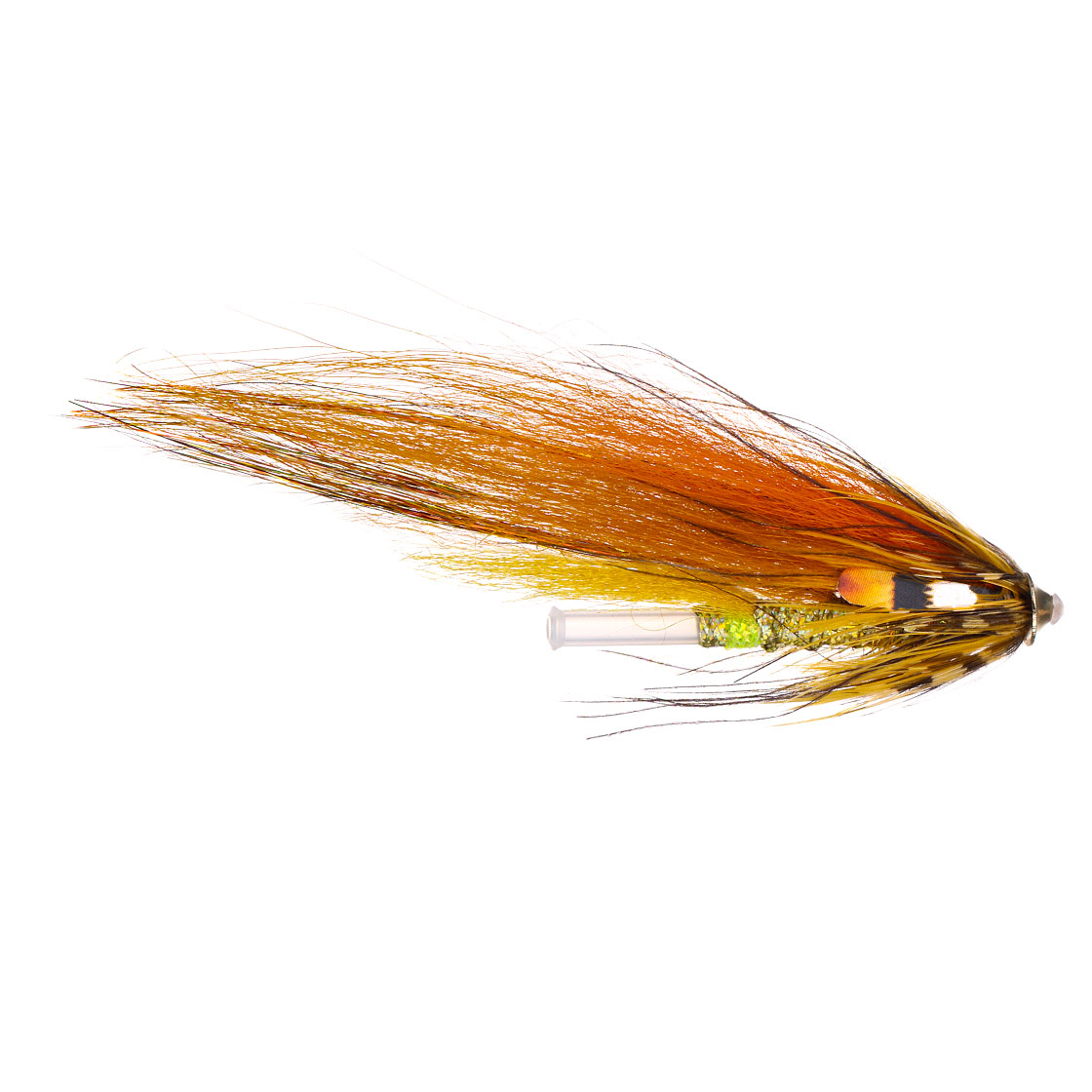 Superflies Salmon Fly - Dirty Banana Fly Disc Conehead