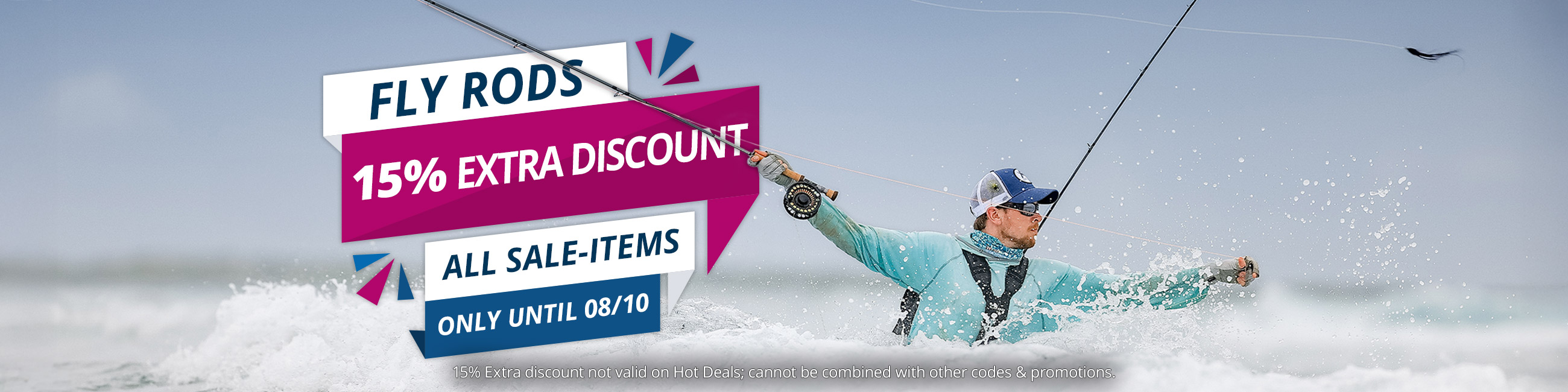 15% Extra off Fly Rods Sale items until 8/10