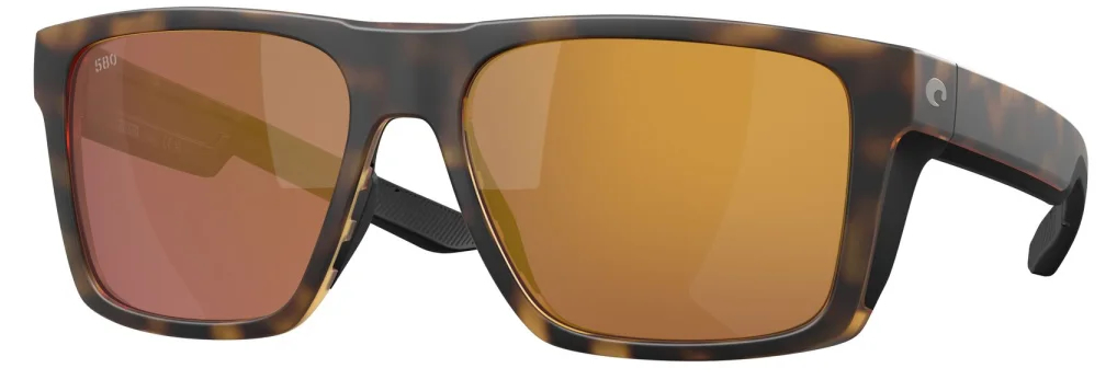 Costa Polarized Glasses Lido Matte Tortoise (Gold Mirror 580G)