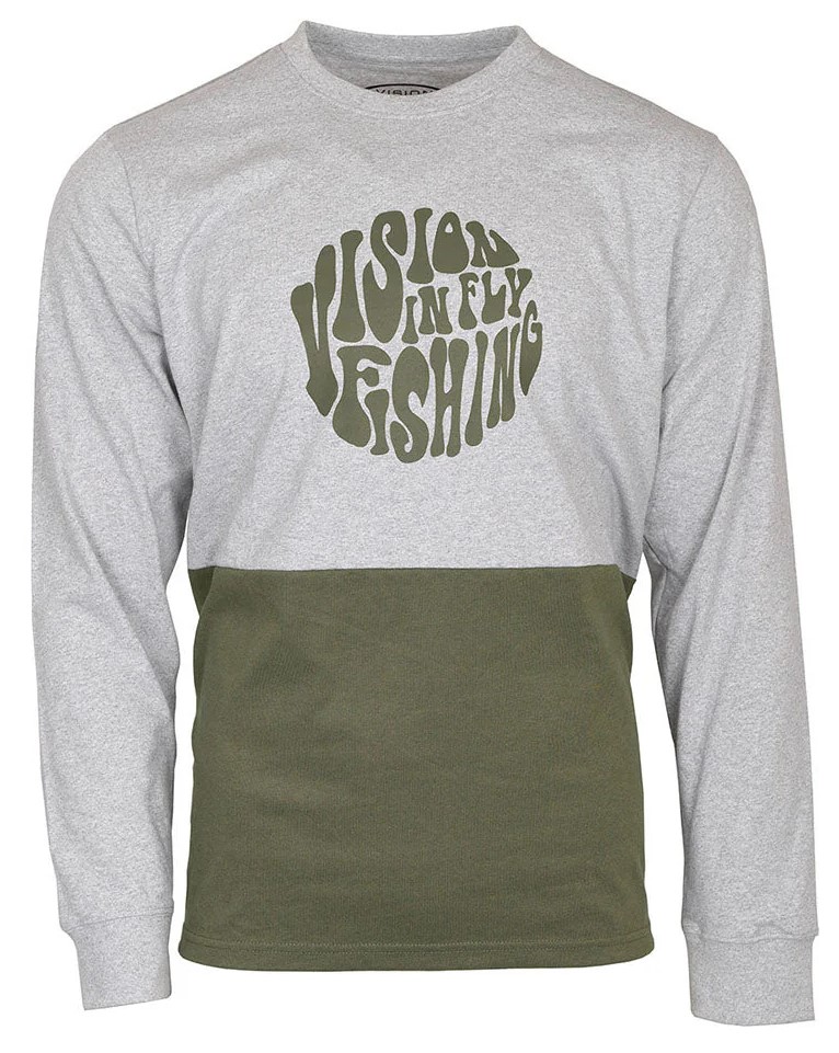 P-29037_Vision_Since_T-Shirt_mit_langen_Armeln_Grau_Olive_1 Vision Since Long Sleeve Shirt grey/olive