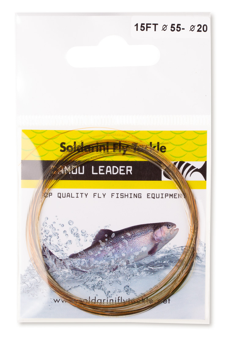 Soldarini Fly Tackle Euro Nymph Camou Leader 15ft