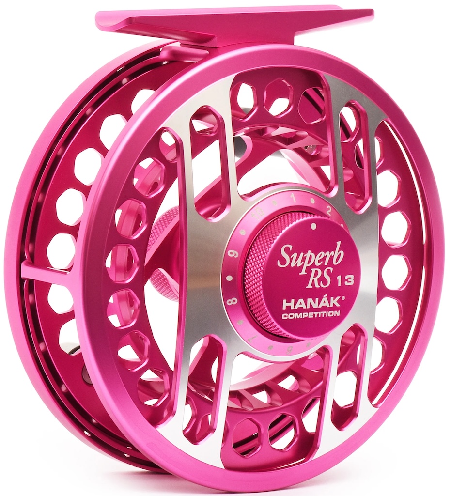 Hanak Superb RS 13 Full Frame Euro Nymph Reel # 1 - 3 lady pink