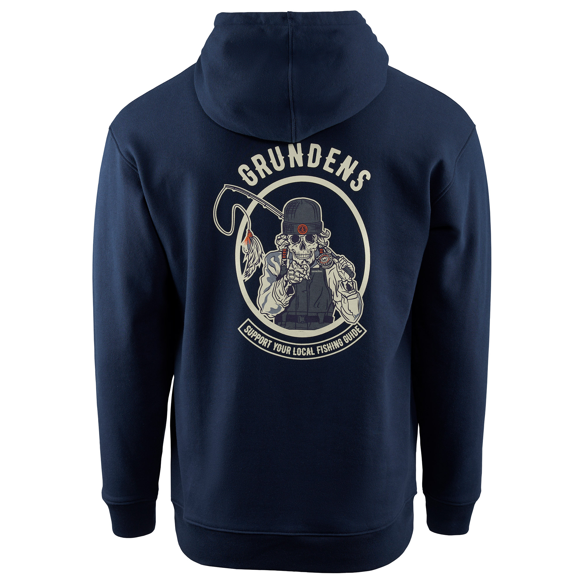 Grundéns Displacement DWR Hoodie SL Guides Dark Navy