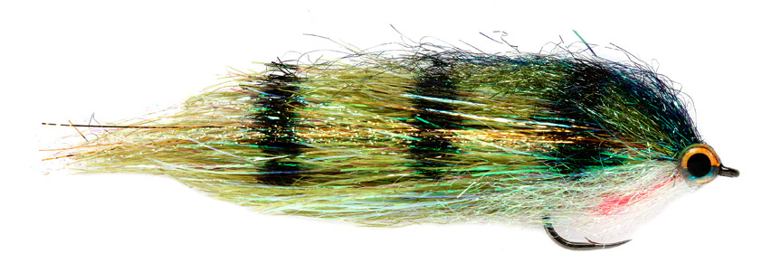 fulling_mill_Clydesdale_green_perch Fulling Mill Pike Streamer - Clydesdale Green Perch