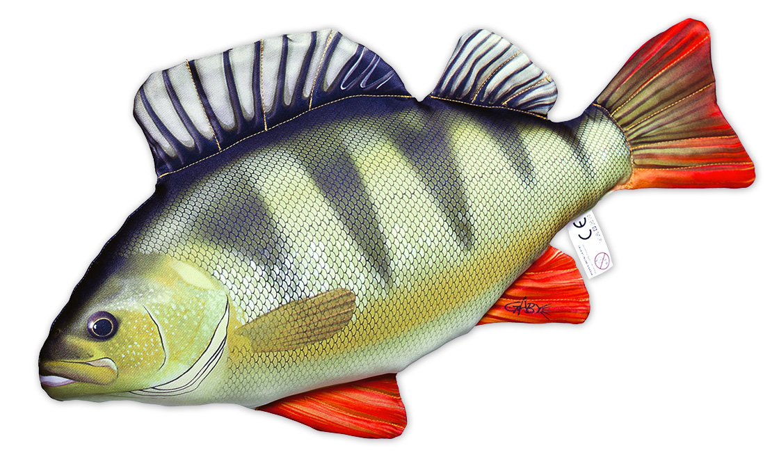 Fischkissen_Kuscheltier_Barsch_ganz Fish Pillow Soft Toy Perch 50cm