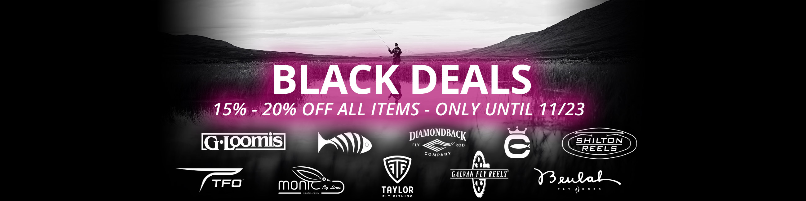 BLACK DEALS - 10 BRANDS: 15% - 20% off all items until 11/23