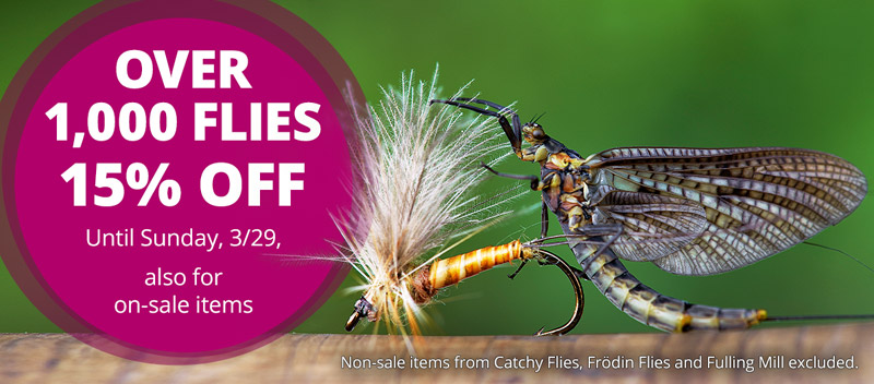 15% off over 1000 Flies! until Sunday, 3/29