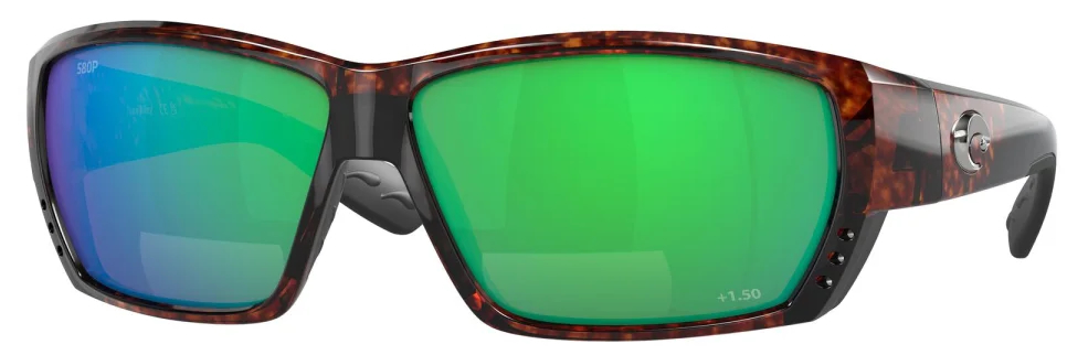 Costa Polarized Glasses Tuna Alley Readers Magnifier Tortoise (Green Mirror 580P 1.50)