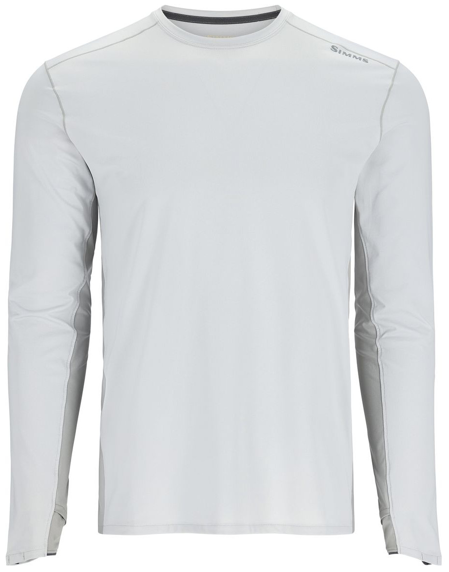 Simms_Solarflex_Crew_Langarmhemd_sterling_cinder_front Simms Solarflex Crew Longsleeve sterling/cinder