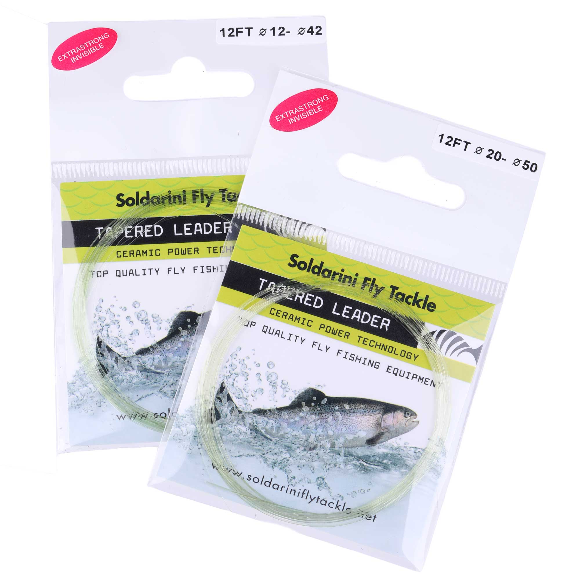 Soldarini Tapered Leader 12 ft light olive