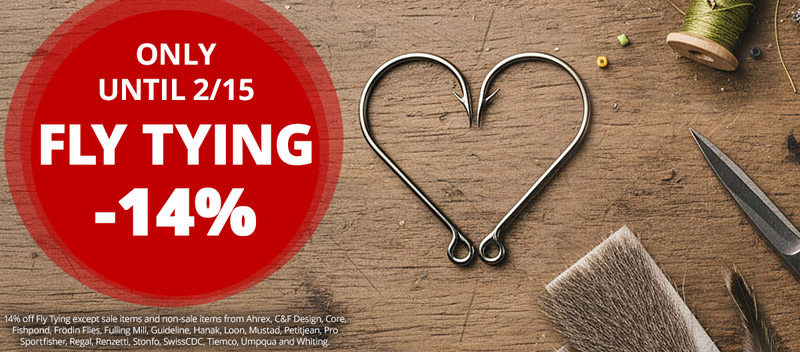 14% off Fly Tying until 2/15