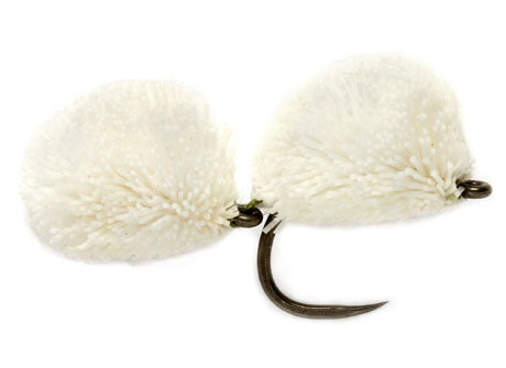 Fulling Mill Dry Fly - Double Biscuit white