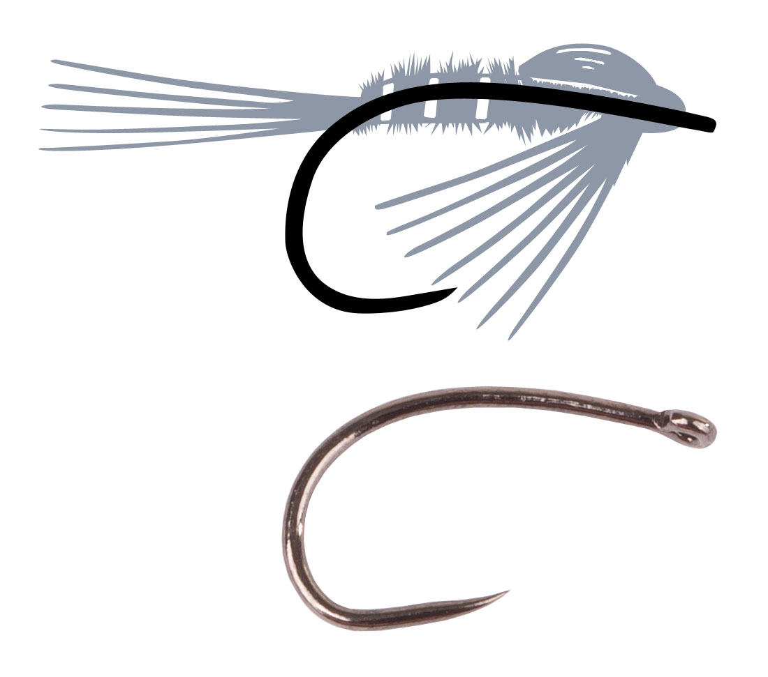 Tunca Expert Fly Hook TE90 Wide Gape Nymph Barbless