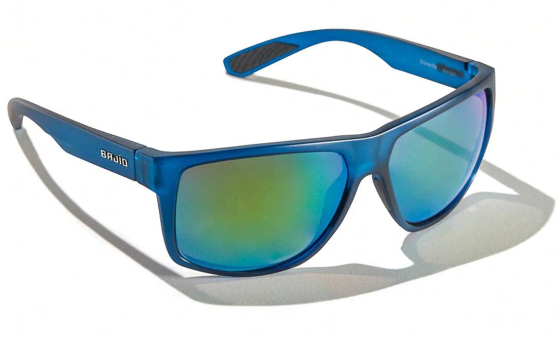 Bajio Polarized Glasses Boneville - Blue Vin Matte (Green Mirror PC)