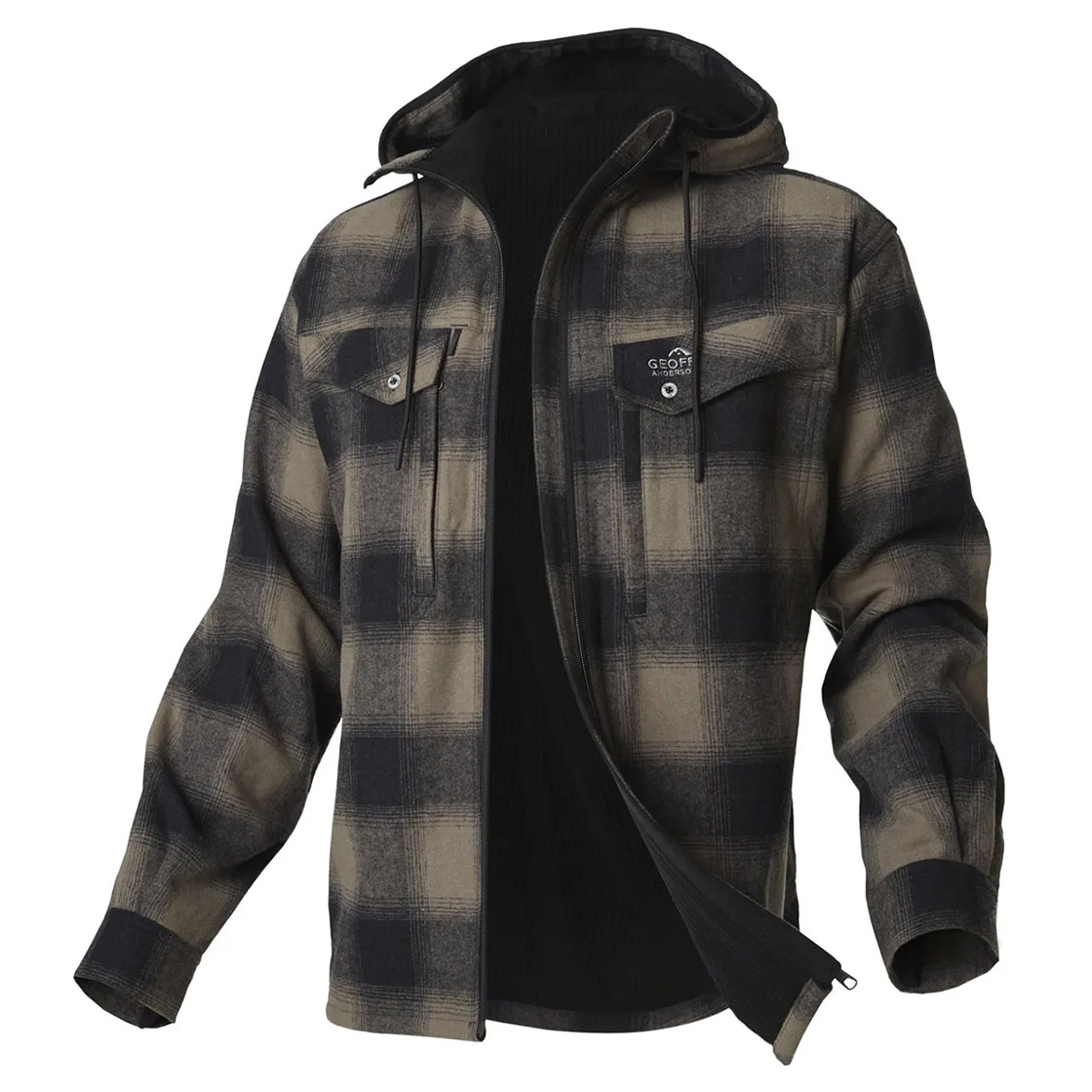 Geoff_Anderson_Ezmar2-_Hoodie_mit_Innenfutter_green_1 Geoff Anderson Ezmar2+ Insulated Hoodie green