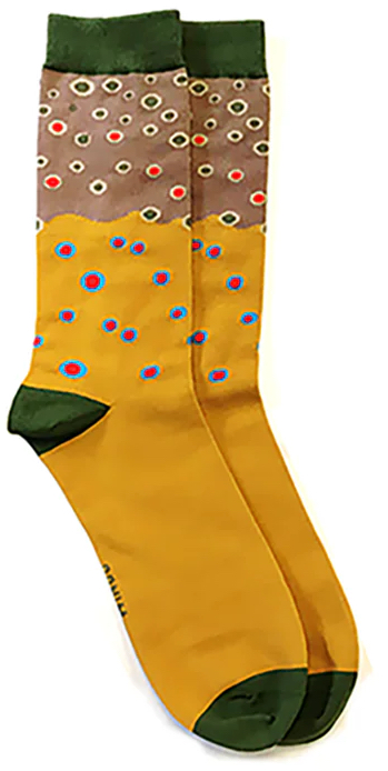Wingo Fish Skin Socks brown trout