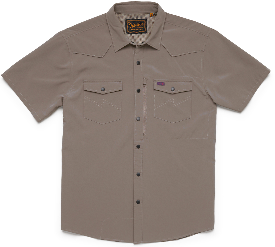 P-25811_Howler_Brothers_Emerger_Tech_Sunshade_Shirt_ASH_ Howler Brothers Emerger Tech Sunshade Shirt Shortsleeve - ash