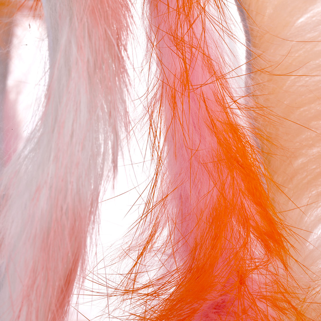 Hareline Rabbit flesh strips two tone