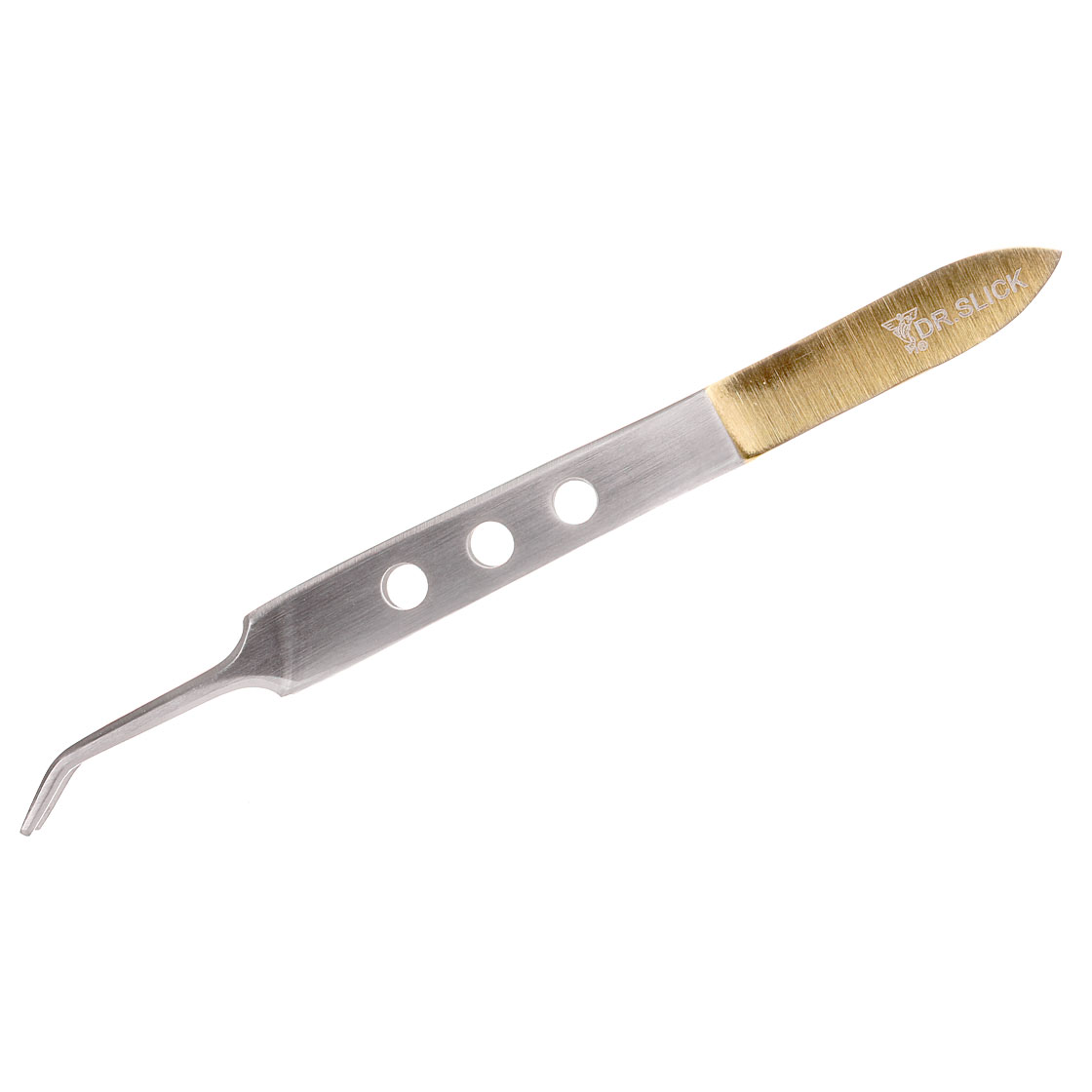 Dr. Slick Bishop Tweezer Curved gold & satin