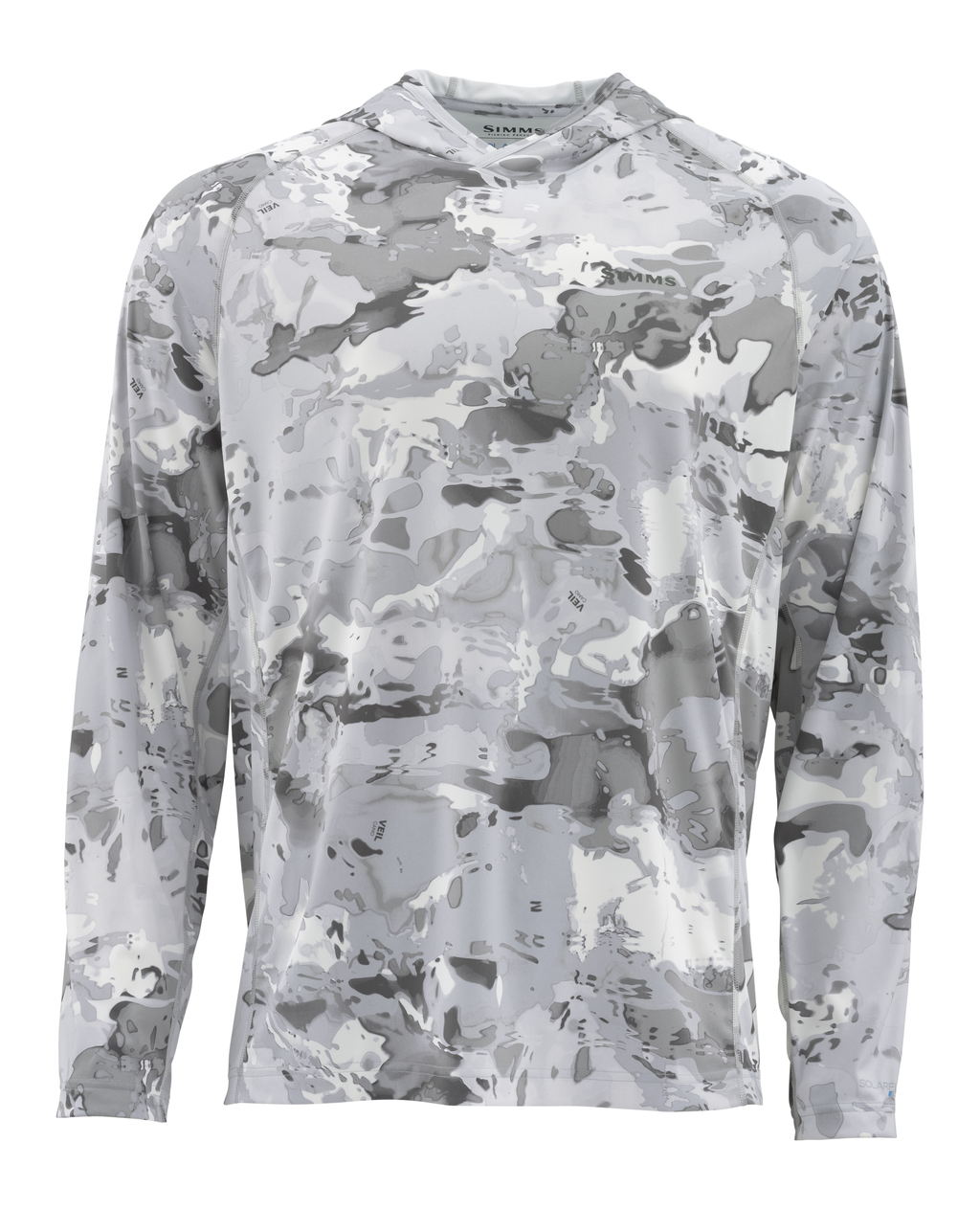 Simms Solarflex Hoody Print cloud camo grey