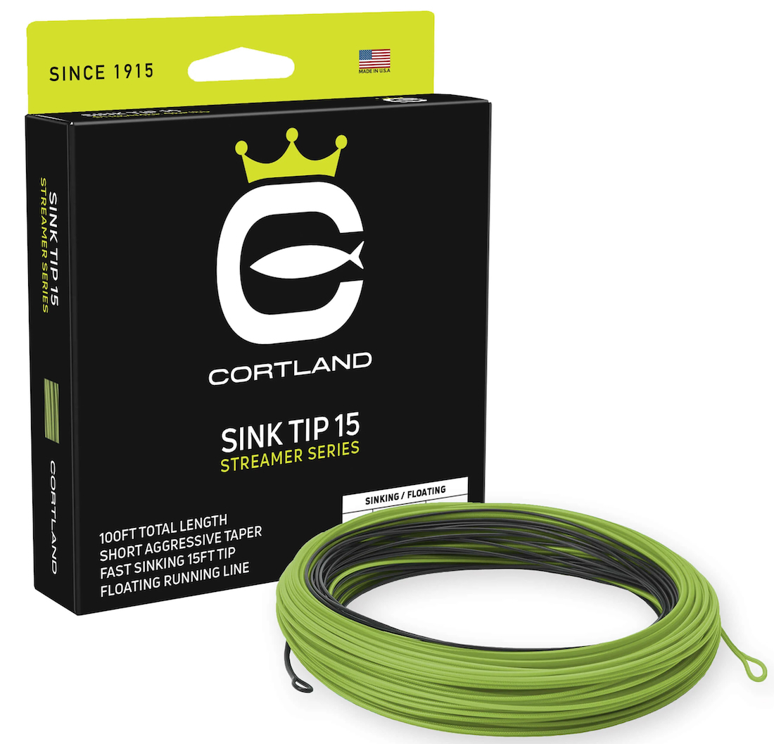 P-28509_Cortland_streamer_Floating_Sink_Tip_Fliegenschnur_15ft_ Cortland Streamer Floating - Sink Tip 15'' Sink 6 fly line Black / Green
