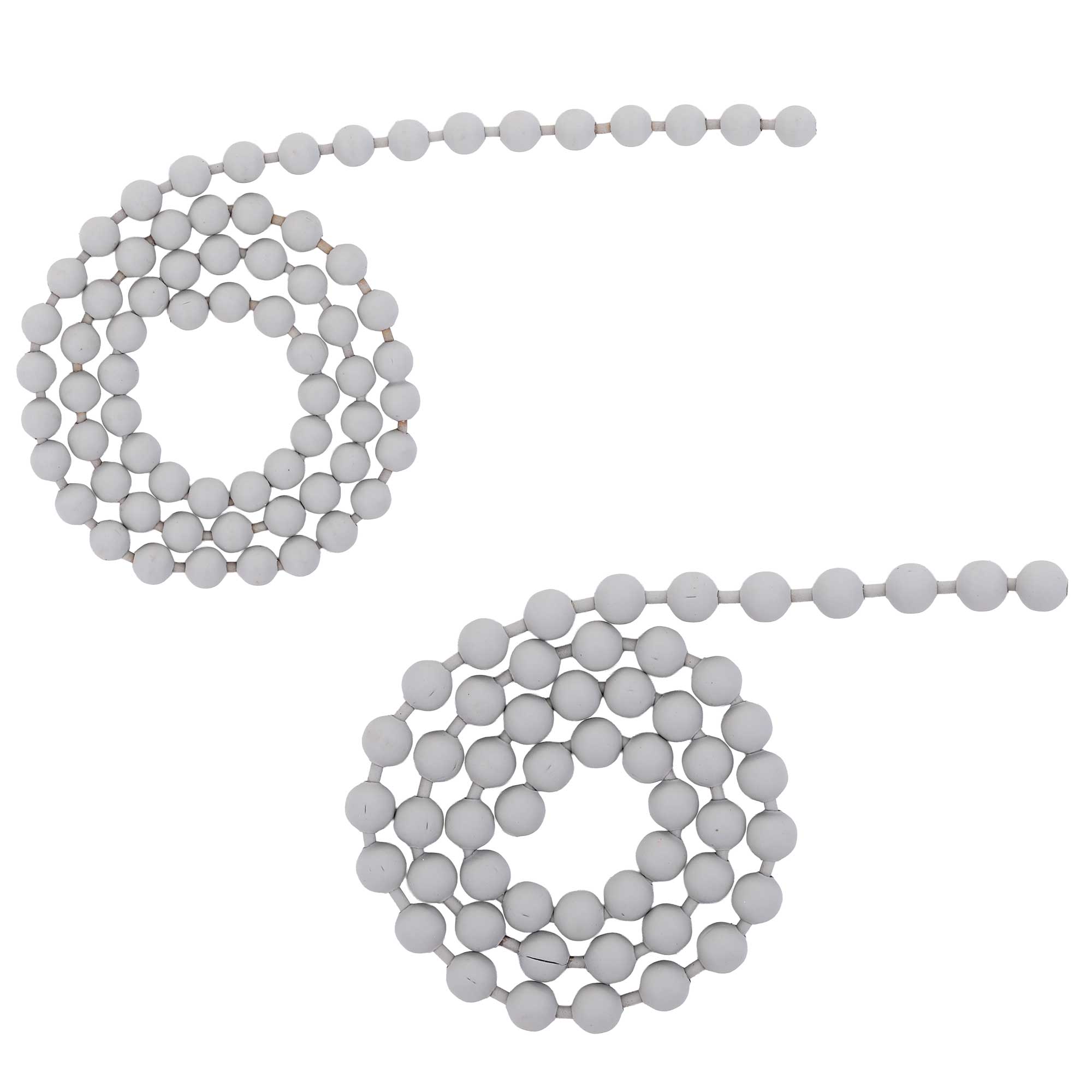 Hareline Bead Chain Chicone's Stealth Chain Ball Chain Eyes Grey Paint
