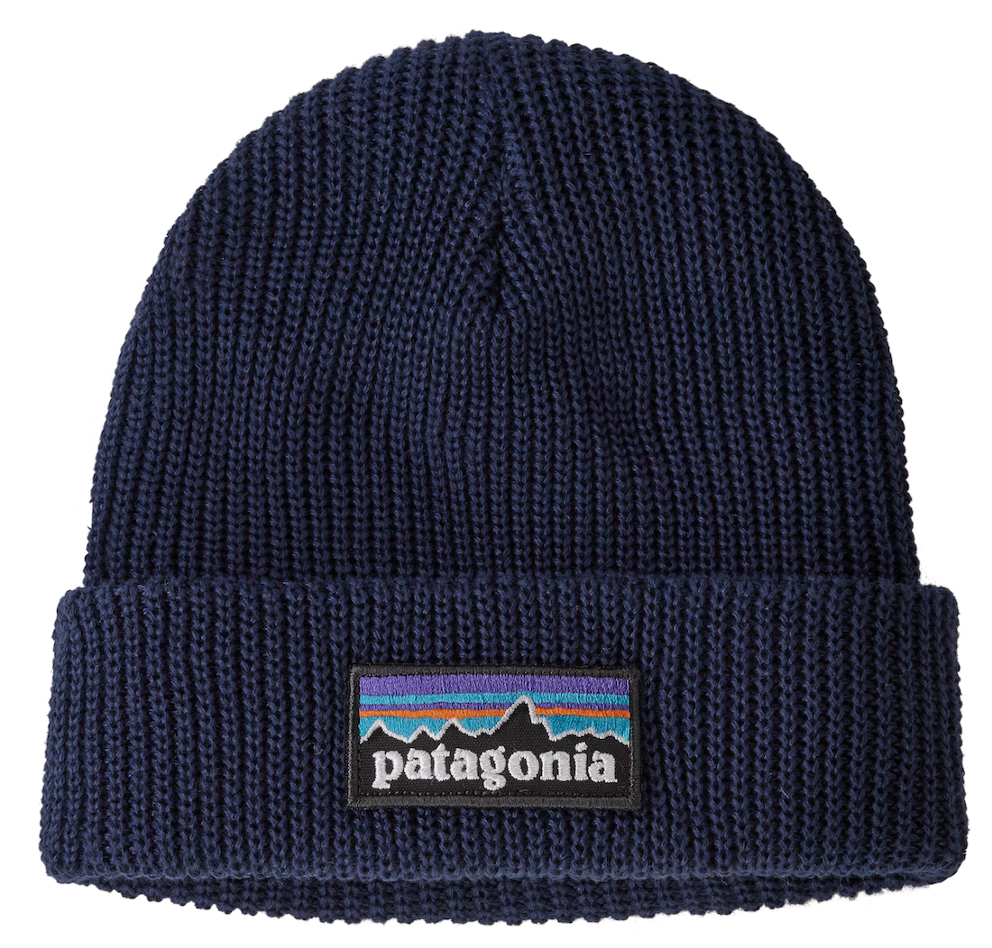 P-28991_Patagonia_Kids_Beanie_PONN_ P-6 Logo: New Navy (PONN)