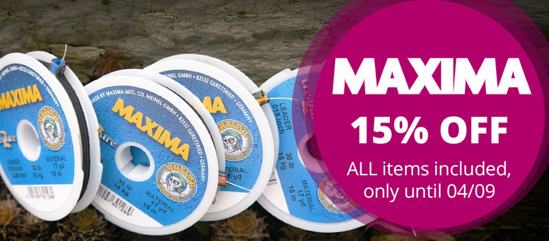 MAXIMA: 15% off all items until 04/09