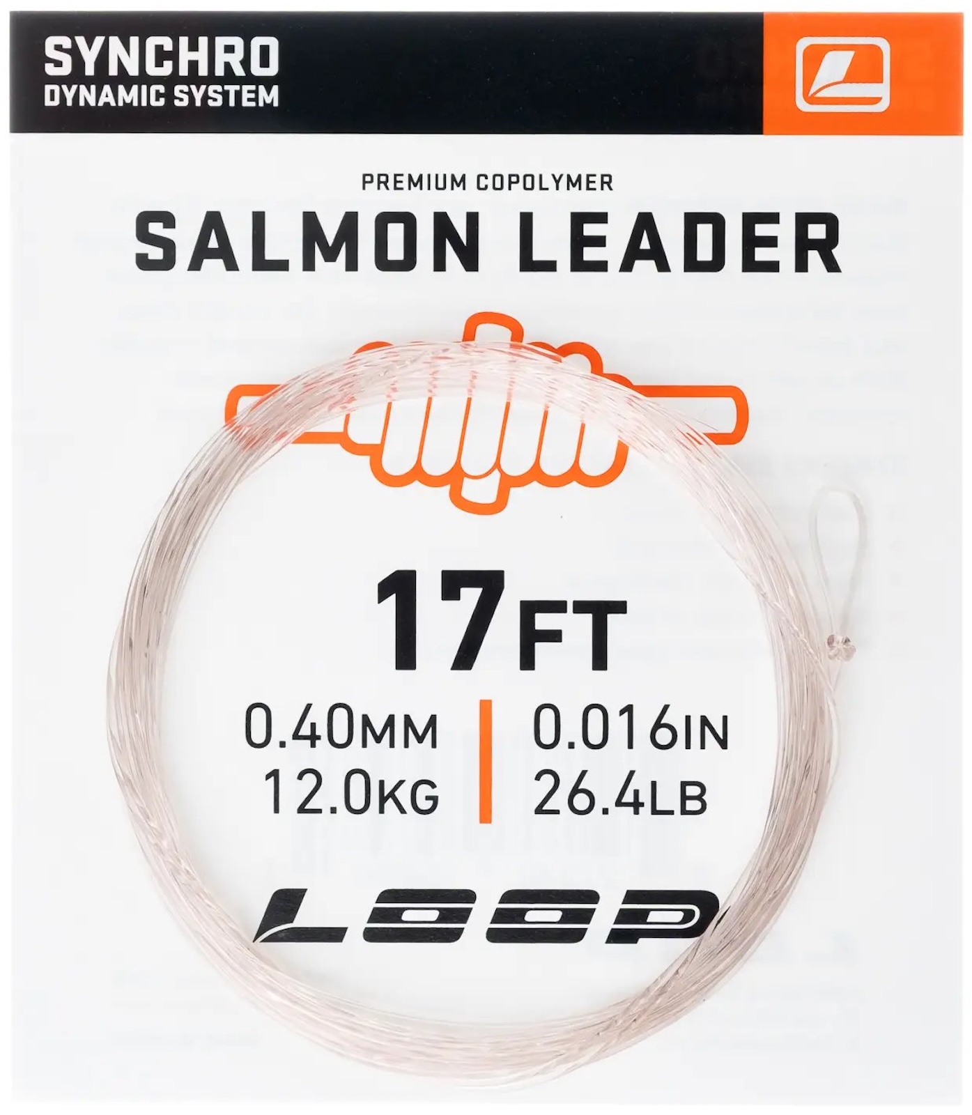 Loop Synchro Salmon Leader 17 ft - 0.40 mm leader