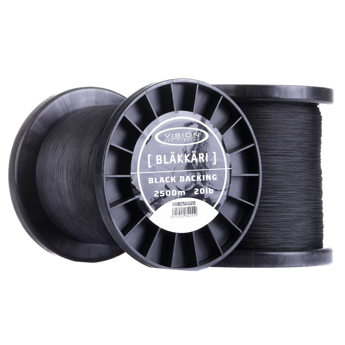 Vision Backing 2500m large spool 20 lb Black