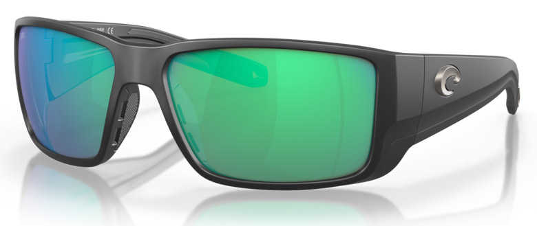 Costa_Blackfin_Pro_Matte_Black_Green_Mirror_7 Costa Polarized Glasses Blackfin Pro - Matte Black (Green Mirror 580G)