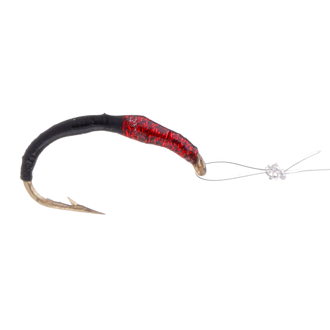 Coregone leader black red mix nymph-set