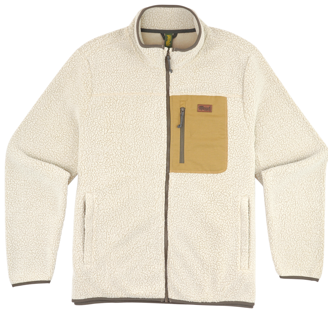 P-29420_Marsh_Wear_Sherpa_Baytown_Fleece_Jacket_Khaki_ Marsh Wear Baytown Comfy & Warm Sherpa Jacket Khaki