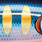 striped hot blue