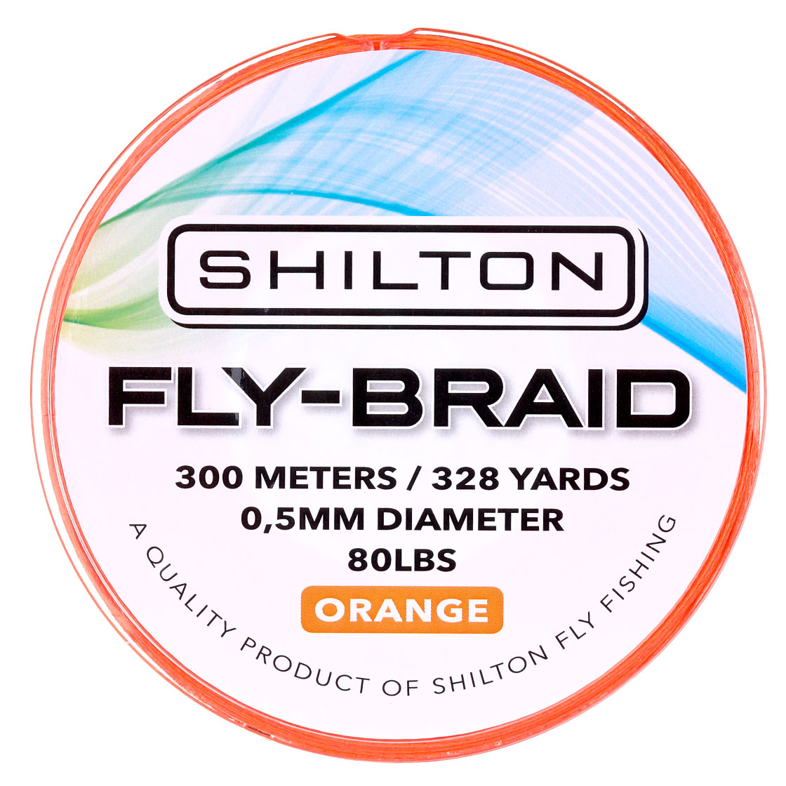 P-25438_Shilton-FLY-X-Backing-80lbs-300m-orange Shilton FLY-X Backing 80lbs 300m orange