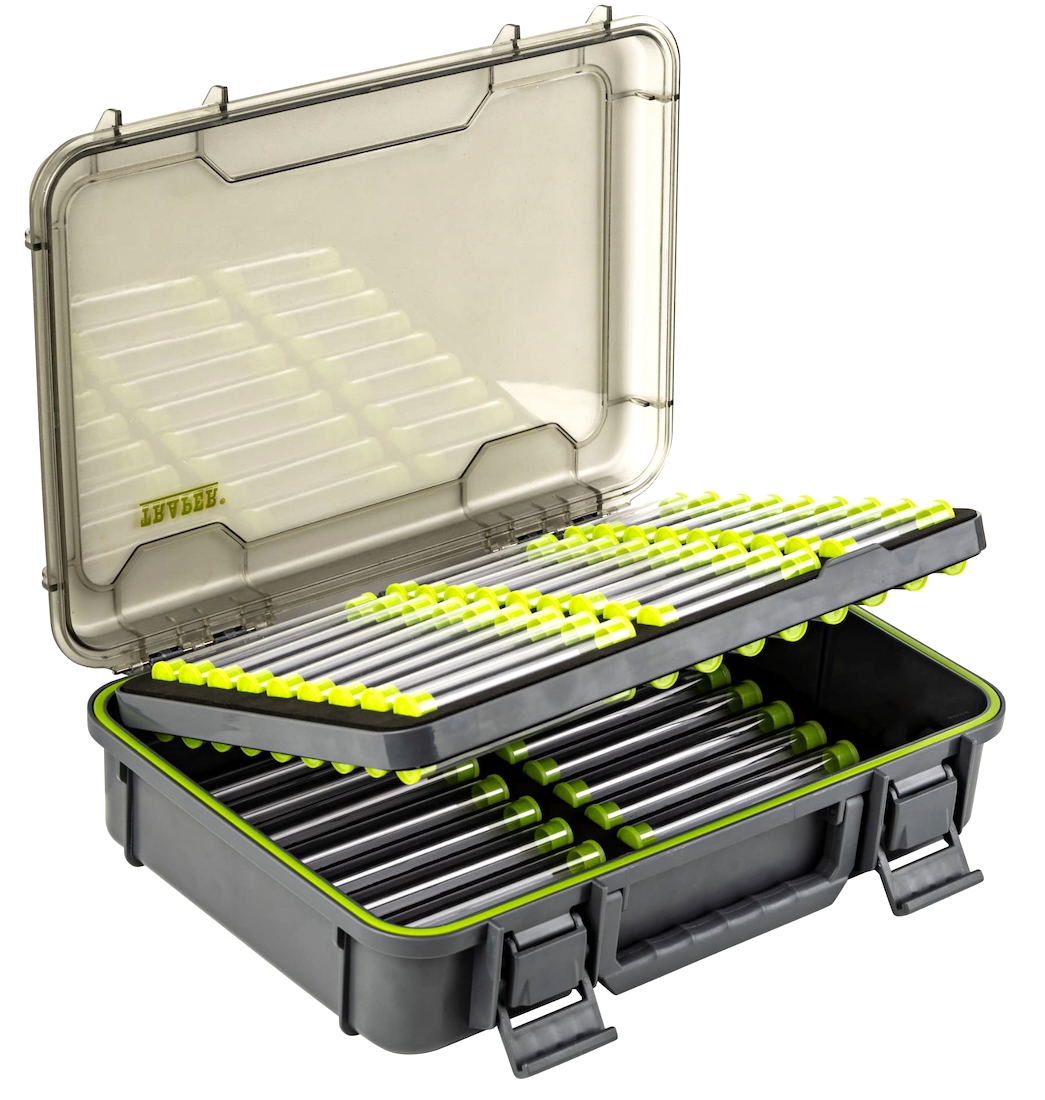 Traper Waterproof Giant Tube Fly Box - Case for tube flies 6 cm to 12 cm Traper Waterproof Giant Tube Fly Box - Case for tube flies 6 cm to 12 cm
