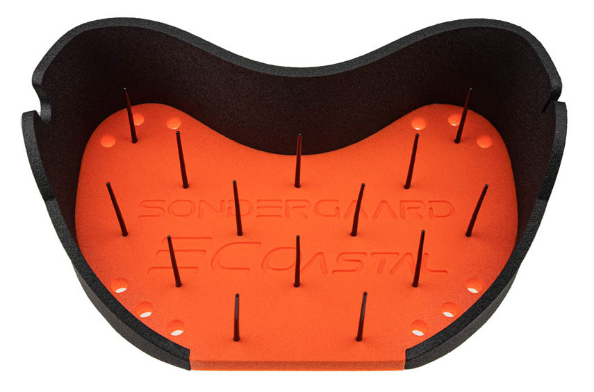 Sondergaard Coastal Stripping Basket black & orange