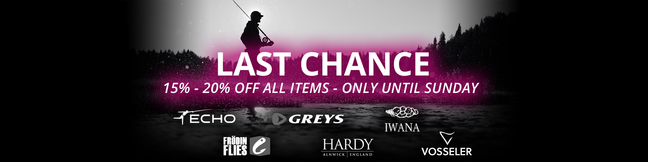 LAST CHANCE - BLACK WEEKS - 6 BRANDS: 15% - 20% off all items until 11/16