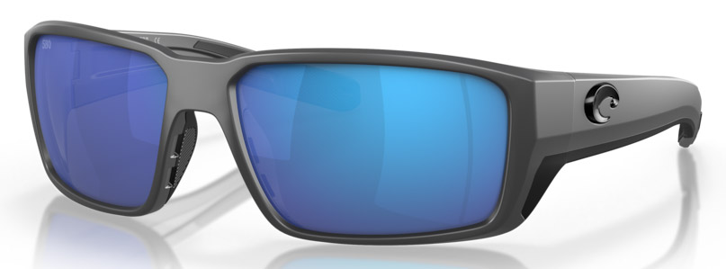 Costa_Fantail_Pro_Matte_Gray_Blue_Mirror_1 Costa Polarized Glasses Fantail Pro - Matte Gray (Blue Mirror 580G)