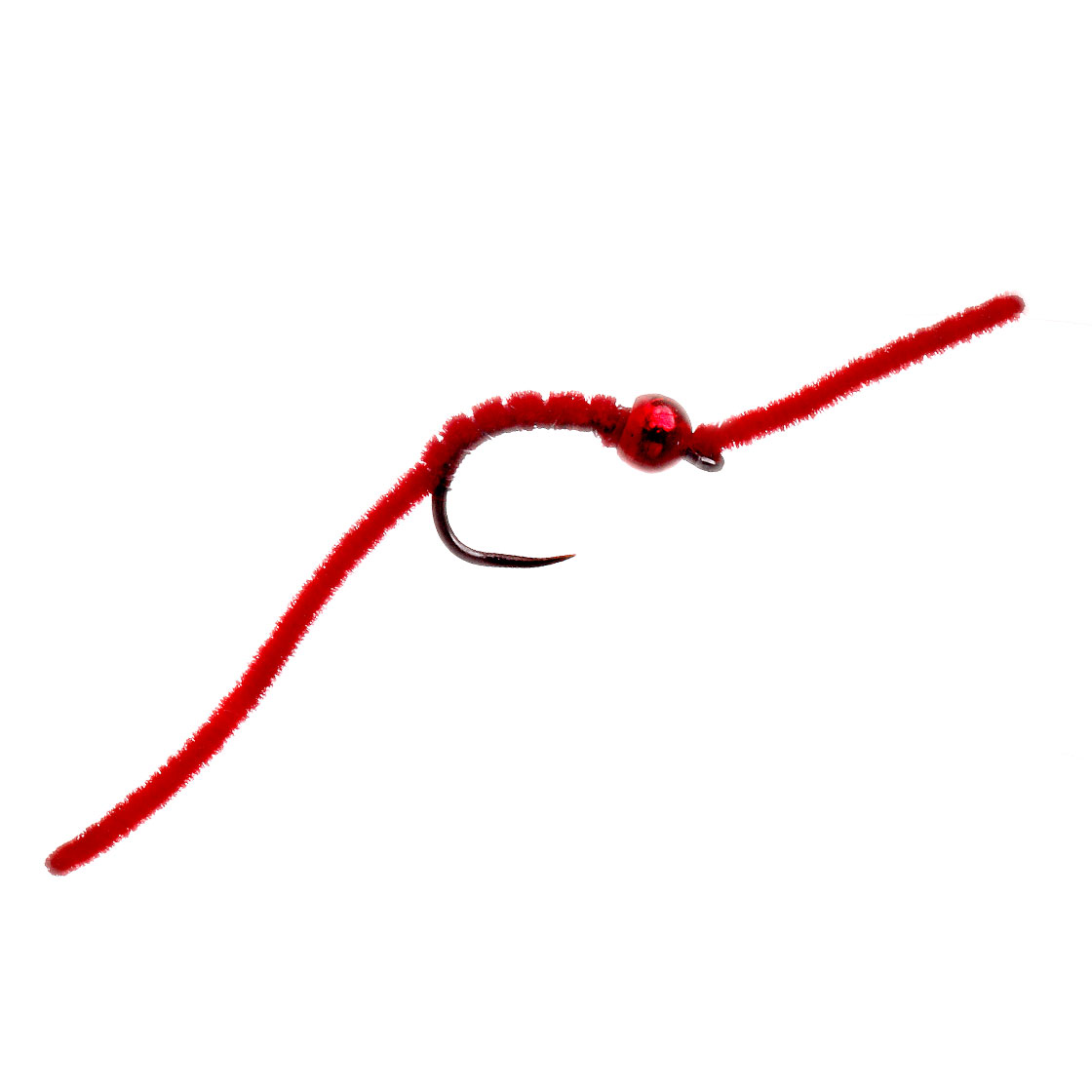 P-27050_micro_worm_red_barbless MFC Tungsten Beadhead Micro Worm Red Barbless #12