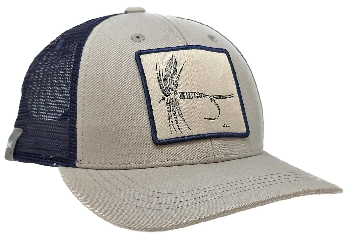 P-26154_RepYourWater_Dry_Fly_Kappe_ RepYourWater Feather Dry Fly Cap Hat
