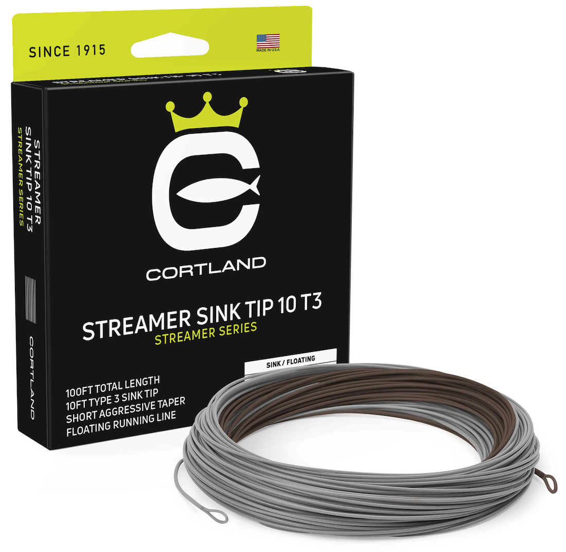 P-28508_Cortland_Streamer_Floating_Fliegenschnur_Sink_Tip_10Ft_ Cortland Streamer Floating - Sink Tip 10' Sink 3 fly line Brown / Light Gray
