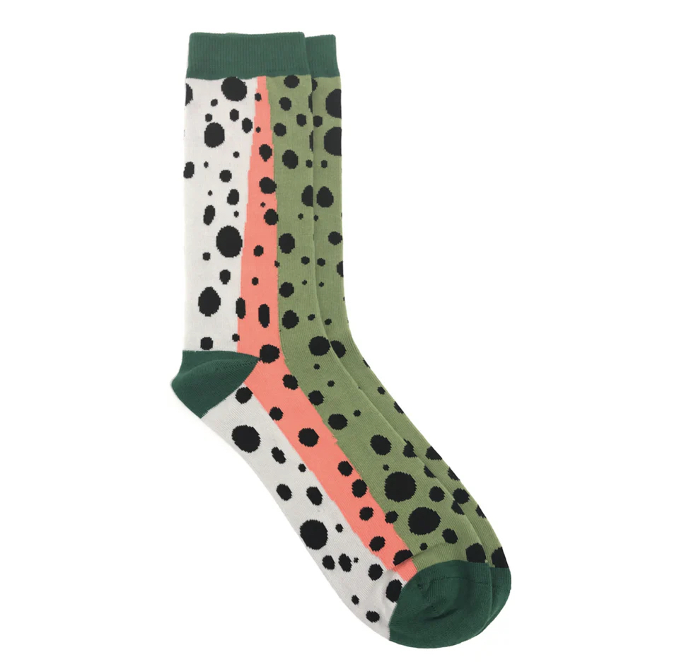 Wingo Fish Skin Socks  rainbow trout
