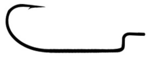 Gamakatsu Worm 34 Upside-Down Streamer Hook - black