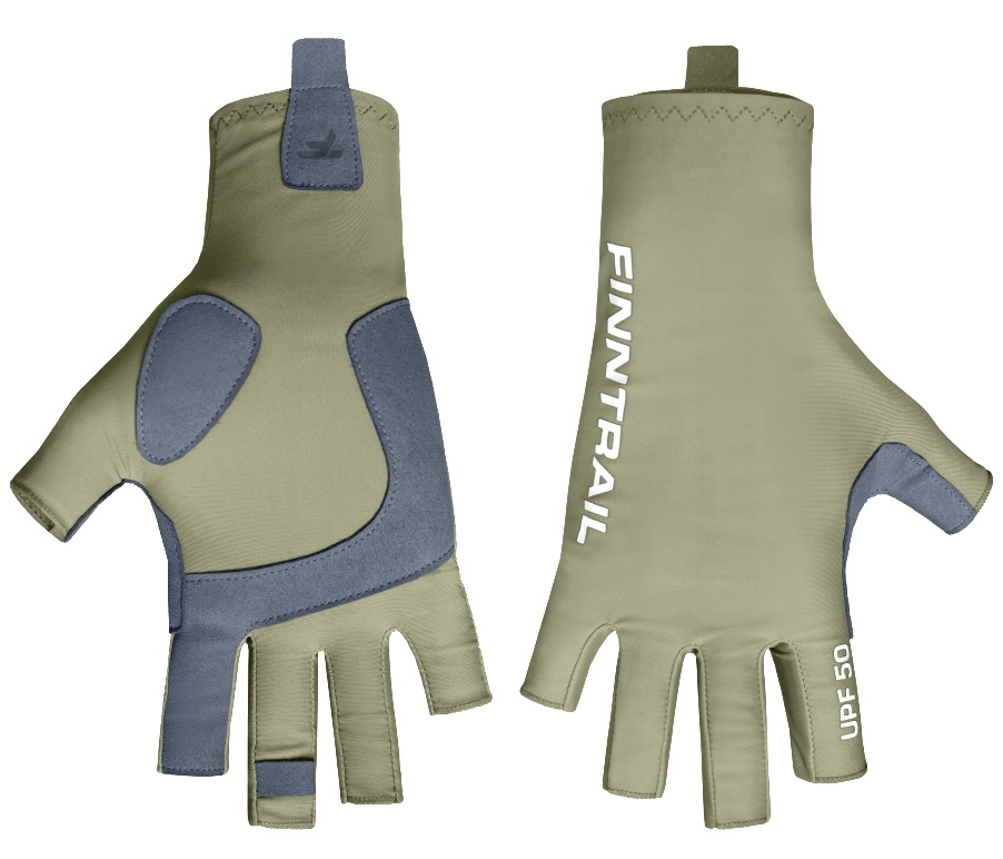 Finntrail Wave Fishing Sun Glove UPF50+ Khaki