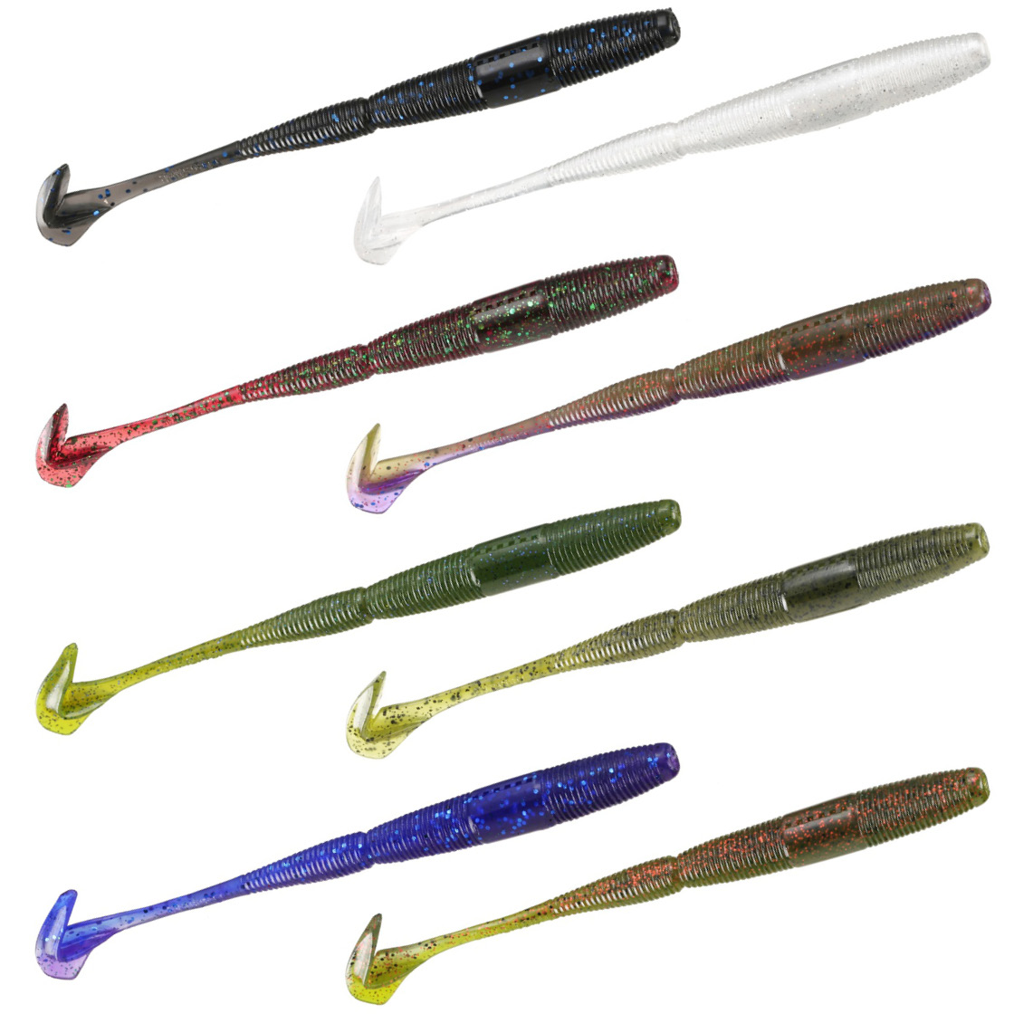 13 Fishing Ninja Worm Creature Baits 14 cm 7er Set